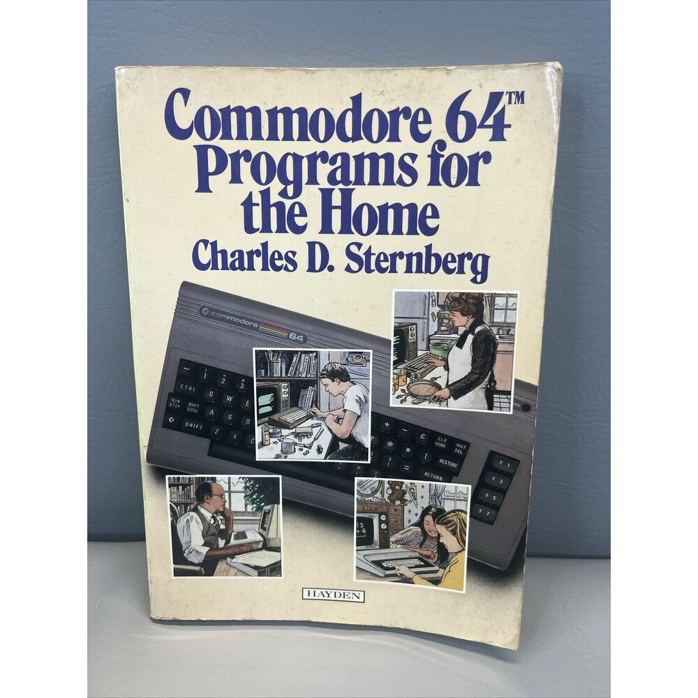 commodore 64 programs for the home Charles D. sternberg Vintage Book 1983